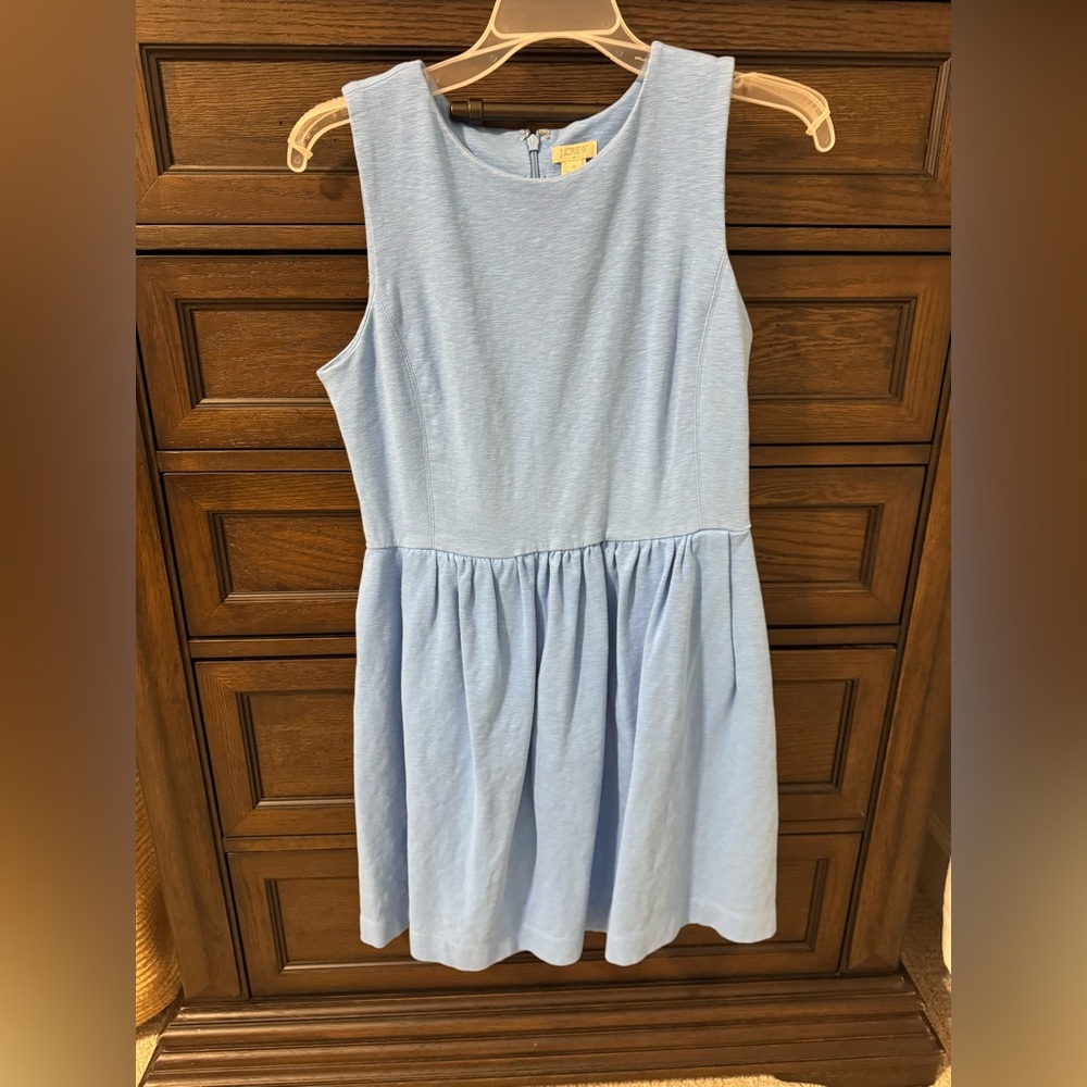 Sleeveless J Crew light Blue Dress